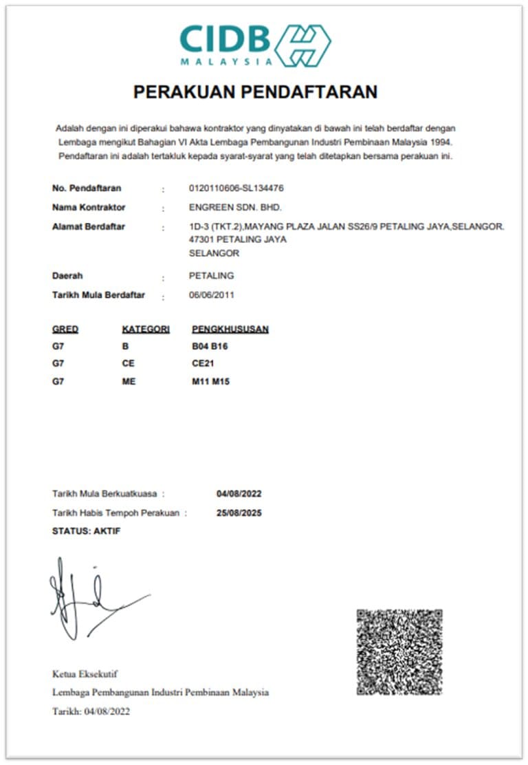 CIDB Certification